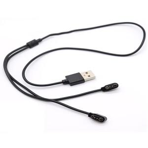 5pcs 2PIN 마그네틱 충전 케이블 USB2.54 피치 남성 2Pin 포고 커넥터 코드 스마트 워치 GT88용