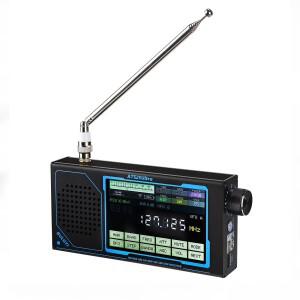 풀밴드 수신기 업그레이드된 WiFi ATS25 울트라 4인치 터치스크린 SDR 블루투스 FM SW SSB MW LW AIR 항공