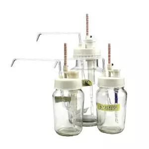 실험실용 병마개 디스펜서 유리 시약 투명 반자동 액체 조절 가능/고정 용량 0.1-10ml 1개/팩 1-10ml 병