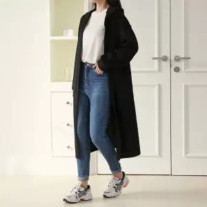 루즈핏 오픈 후드 롱 가디건 hn24300