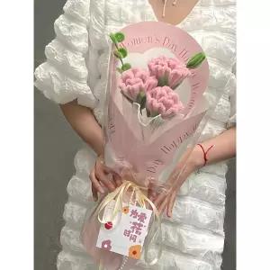 카네이션 꽃다발 만들기 썬캐쳐 스승의날선물 포일아트