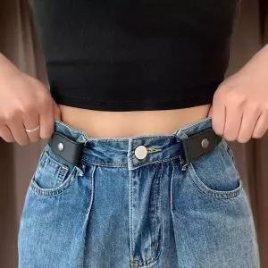 여성 허리조절 캐주얼 스판 벨트