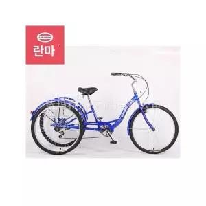 성인 세발 자전거 어른용 리어카 장보기 바구니 삼발이