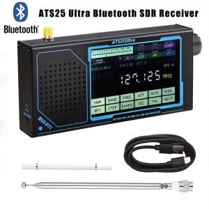 HamRadio 118Mhz-135.975Mhz SDR 수신기 ATS25 Ultra Bluetooth FM SW SSB MW LW AIR 항공 밴드 지원 WiFi