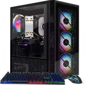 STGAubron 게이밍 PC 데스크탑 컴퓨터 인텔 i7 Xeon E5 라데온 RX 550 4G 16G DDR4 512G SSD WiFi BT 5.0