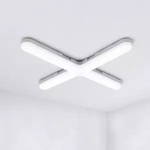 장수 LED 직하 십자등 100W 주광색 6500K 680x680mm KC 플리커프리 거실조명 방등