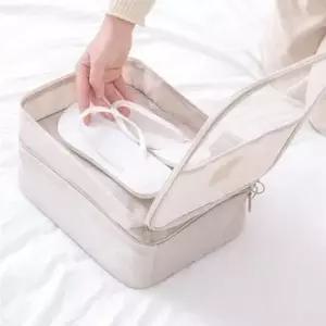 (기회공작소) 여행용 3단 신발파우치 여행 소품보관용