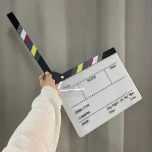 무비 촬영 아크릴 슬레이트 클래퍼보드 [BWO31457]