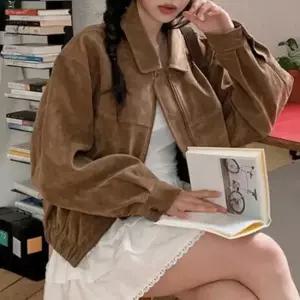 스타일하우스 점퍼 자켓 JP 세무 스웨이드 여자 간절기 아우터 가을