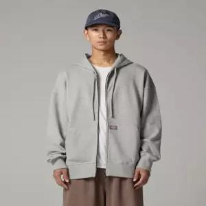 디키즈 DICKIES 베이직 로고 후드 집업 Melange Gray