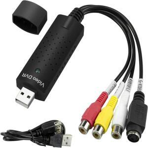 USB 2.0 오디오/비디오 변환기 비디오 캡처 카드 VHS 상자 VCR TV-디지털 Windows 2000/XP/Vista/7/8/10/11