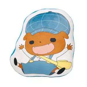 엉덩이탐정 브라운 라인 프린트 쿠션인테리어 귀여운 선물용 캐릭터 등쿠션 소파 쇼파 장식용