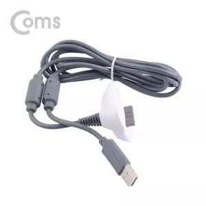 Coms XBOX 360 전용 무선 컨트롤러 USB 충전 케이블게임USB충 기USB충 엑스박스유에스비충기 충케이블 충기