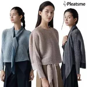 [하프클럽/플리츠미]최신상 26FW 플리츠미 시그니처 스카프 블라우스