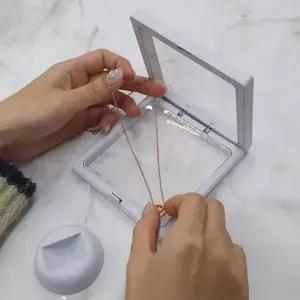 [하프클럽/알티피아]PE필름 악세사리 액자 케이스 화이트 11x11 압화액자