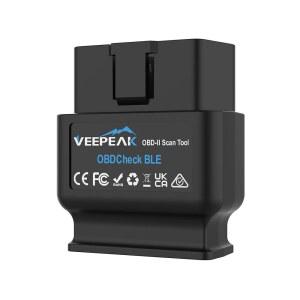 IOS 및 ANDROID용 VEEPEAK OBDCHECK BLE 블루투스 OBD II 스캐너 차량 무선 엔진 경고등 코드 리더기 진단 도구
