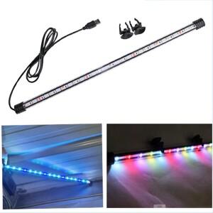 18-58cm USB 플러그 수족관 빛 LED 방수 물고기 탱크 조명 잠수정 램프 식물 성장 110-240V