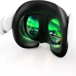 AMVR 페이스 커버는 Meta/Oculus Quest 3 헤드셋 액세서리와 호환되며 편안한 실리콘 쿠션 패드가 얼굴