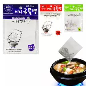 (튼튼)하니 다시백 멸치백 차거름용 미니국물백 3종백 주머니백 육수백 일회용육수백 일회용백 주방백 국백