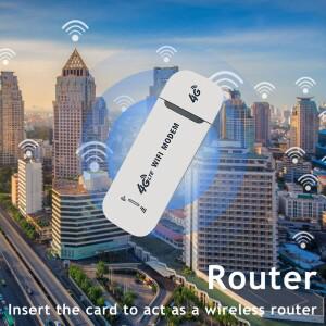 150Mbps 4G LTE USB WiFi 동글 심 카드 무선 모뎀 스틱 휴대용 모바일 광대역 라우터 어댑터 (가정, 사무