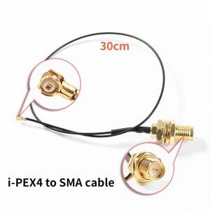 FENVI 2PcsX10Dbi 안테나 세트 AX210 NGFF WiFi 카드 2.4/5GHz 듀얼 밴드 M.2 MHF4 확장 케이블 RP-SMA AX