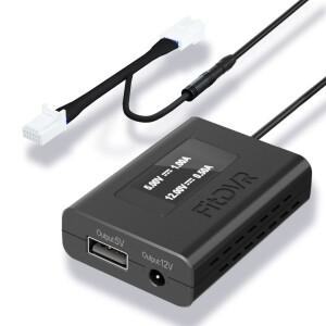 FitDVR 대시캠 어댑터(12핀) 토요타 및 렉서스용  LED 디스플레이  USB 전원 케이블  자동차 카메라 액세서
