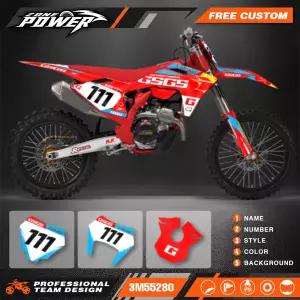 파워존 커스텀 그래픽 배경 데칼 스티커 키트 EC MC EC125 EC250 EC300 2024 2025 2026 04