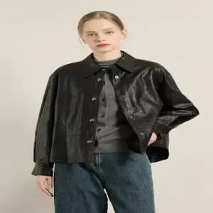 BCBG [올앤선드리] 레더 칼라 자켓 A5F8F110_DG