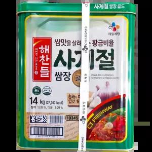 해찬들 사계절쌈장 CJ프레시웨이용 14k 업소용 식당용