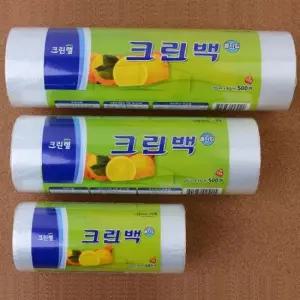 롤백 롤타입 크린백 일회용 위생 크린롤백 17cmX25cm 500매