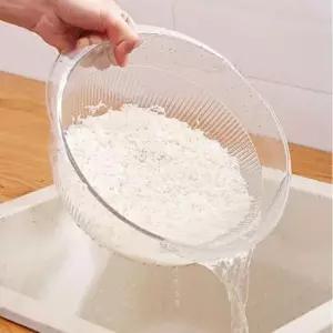쌀믹싱볼 GF 투명 세척볼 물빠짐 채반