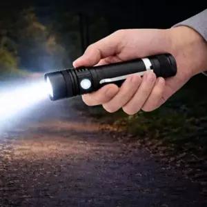 LED 충전식 줌 라이트 랜턴 손전등 휴대용 후레쉬-WFMWLXC