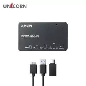 유니콘 XC-5000M USB3.2 Gen1 6in1 멀티카드리더기 올인원117종 지원 A+C타입/SD/MICRO/리더기/올인원/멀티