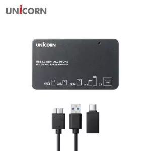 유니콘 XC-5000M USB3.2 Gen1 6in1 멀티카드리더기 올인원117종 지원 A+C타입