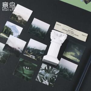 46 개/상자 녹색 숲 시리즈 스티커 미적 일기 플래너 장식 모바일 Scrapbooking 공예