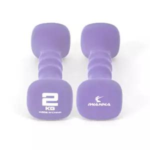 IW 네오프렌 사각 아령 2kg (2개입 1세트)