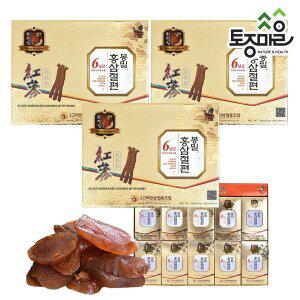 [토종마을]6년근 봉밀 홍삼절편[홍삼함량 80%] [20g X 10각] X 3개