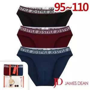 [제임스딘]TR스판 아웃밴드 브리프 삼각팬티3종(JHMPV011)95-110