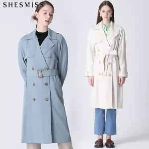 [하프클럽/]더블버튼 벨티드 스프링 트렌치코트