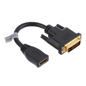 강원전자 NETmate NMG001 HDMI / DVI 케이블 젠더 0.15m (밀알)