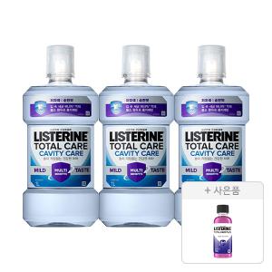 리스테린 토탈케어 캐비티케어 마일드 1L, 3개+증정(토탈케어 플러스 100ml, 1개)