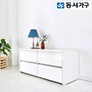 로피엘 1200 2단 와이드 하이그로시 서랍장 DF924347