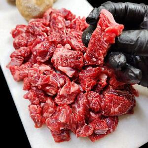 투플 한우 국거리 1kg 1팩 투뿔 한우 양지 국거리 투쁠 한우 목심 한우 사태 소 국거리 용