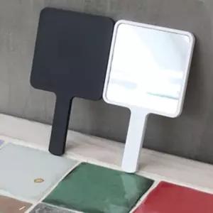 사각 손잡이 손거울 휴대용 화장 블랙 화이트 대
