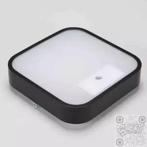 킵더업 사각LED센서등 마빈 블랙 15W 주광 계단센서등 LED현관등
