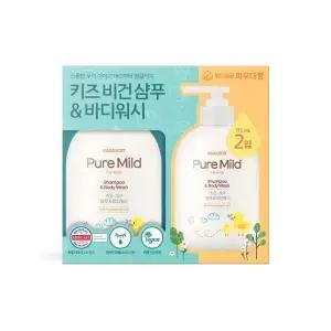 오가니스트 키즈 샴푸 앤 바디워시 715ml x 2개 순한 촉촉한 부드러운 샤워 바디케어