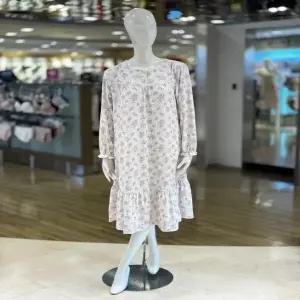 비비안 GW8886A 플라워 스판 홈웨어 여성원피스잠옷