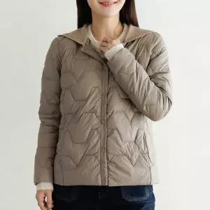[하프클럽/데드라](~88size)안니트후드오리털숏경량패딩 OUE6059