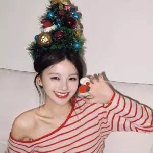 리온 크리스마스트리모자 장식 산타모자 파티 코스튬 용품