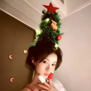 리온 크리스마스트리모자 트리산타 코스튬 인형 크리스마스 산타